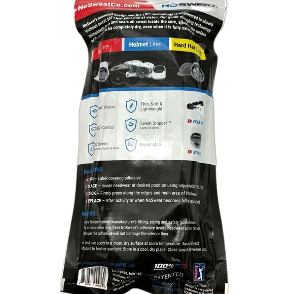 No Sweat 25 pack of Hat Liners-*Sealed*-NWT - Picture 2 of 2